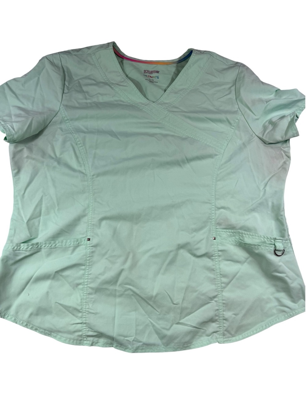 Scrubstar Mint Green V-Neck Short Sleeve Scrub Top
